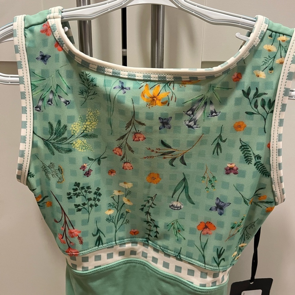 Suffolk Garden Party Bateau Neck Child Size L in Kiwi, NWT - Picture 9 of 12